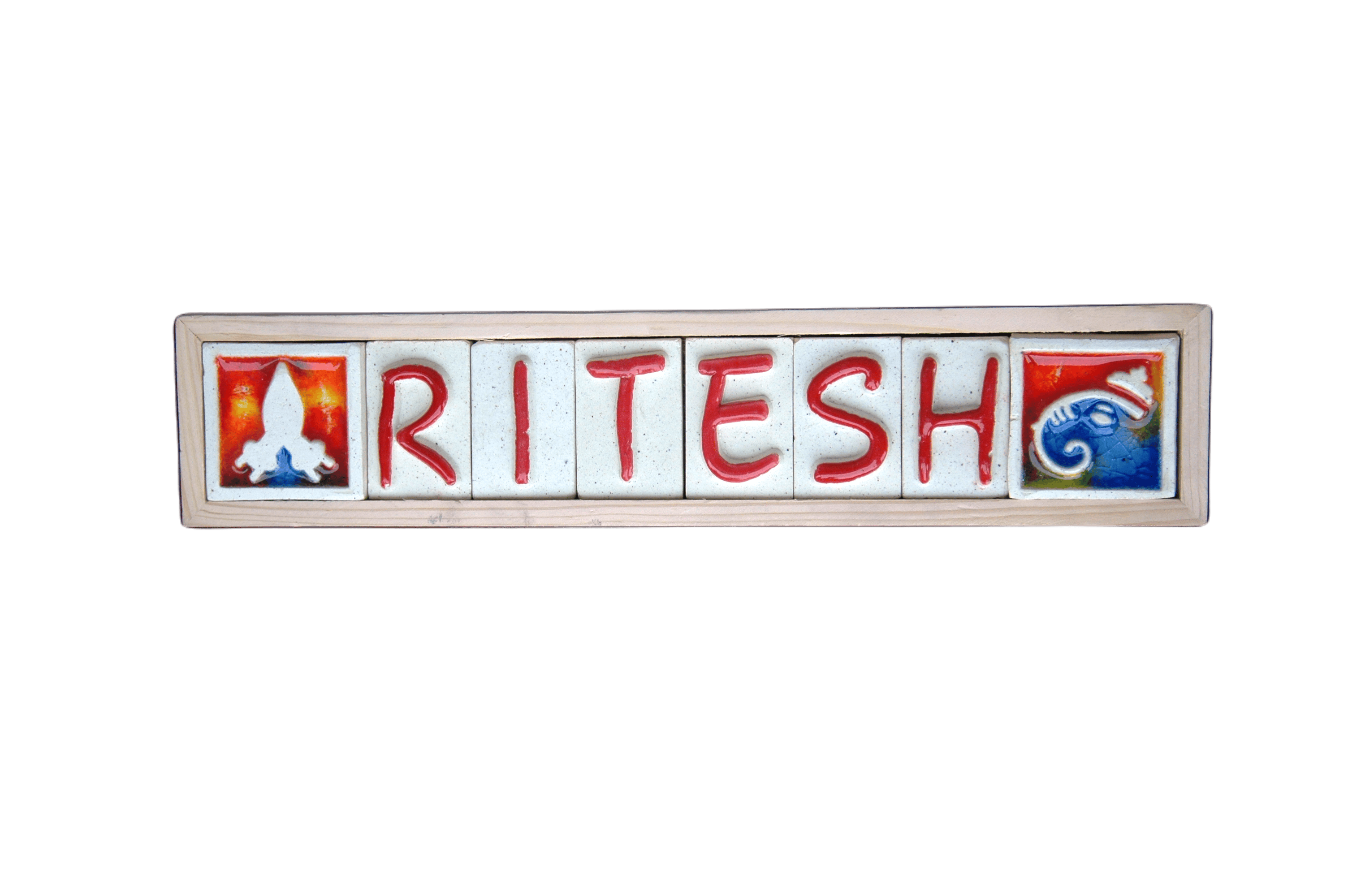 Clay Art Ceramic Name Plates, 11.5" x 2.5"- (Customizable)