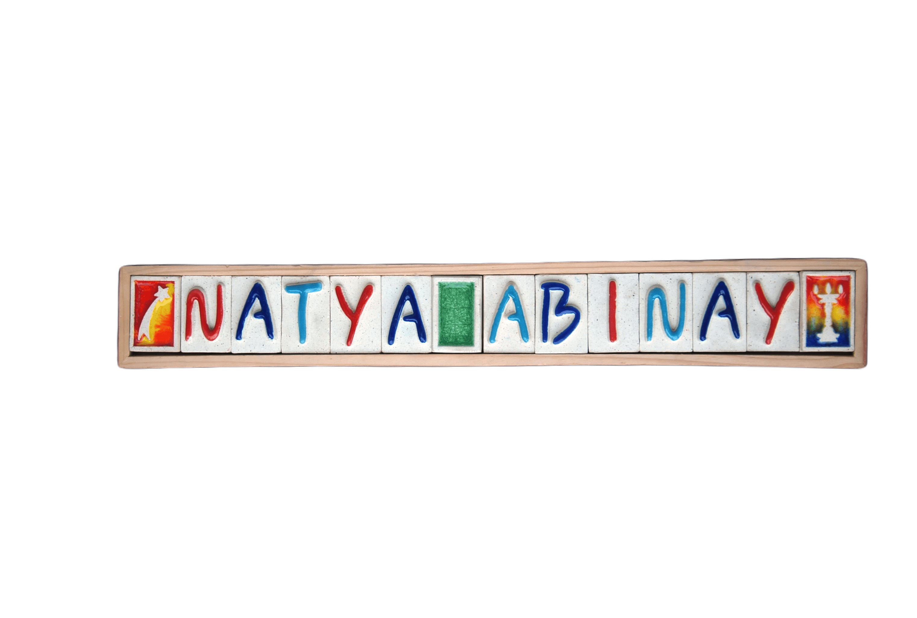 Clay Art Ceramic Name Plates, 18" x 2.5"- (Customizable)
