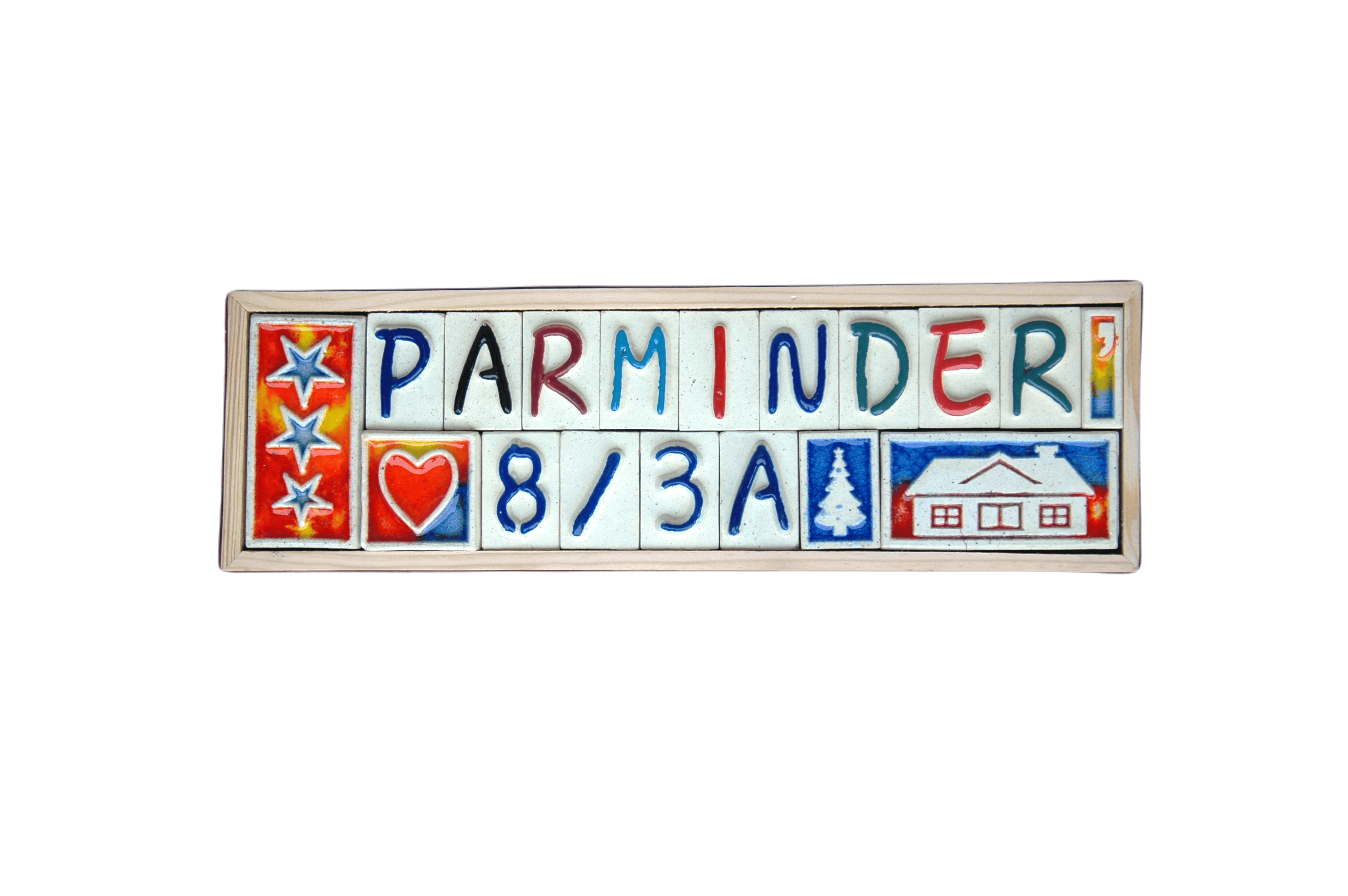 Clay Art Ceramic Name Plates, 14" x 4.5"- (Customizable)