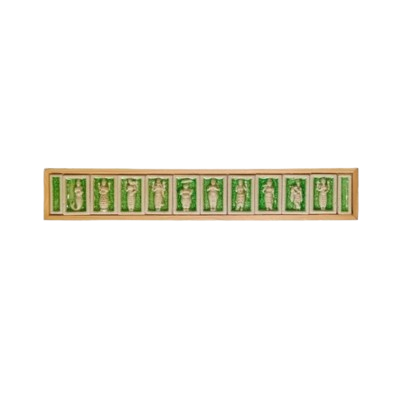 Clay Art Ceramic Dashavatar Plate, 14" x 2.5"
