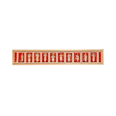 Clay Art Ceramic Dashavatar Plate, 14" x 2.5"